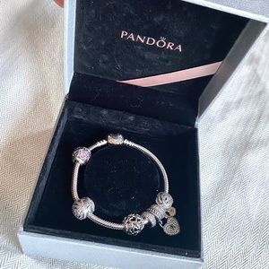 Pandora bracelet and charms